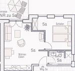 Grundriss - Villa Käthe Fewo 5a - Top-Hundeurlaub