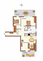 Grundriss - Haus Wenden Fewo 2 - Top-Hundeurlaub