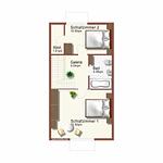 Grundriss - Appartementanlage Ostseeblick - Fewo Rügen 35 - Top-Hundeurlaub