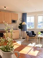 Küche / Küchenzeile - Haus Ingeborg Fewo 20 - MUSCHEL - Top-Hundeurlaub