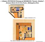 Grundriss - Residenz Seestern PENTHOUSE-Appartement 12 - Top-Hundeurlaub