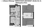 Grundriss - Haus Reriker Straße 34 Fewo 4 - MÖWENNEST - Top-Hundeurlaub