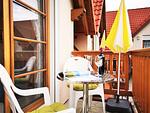 Balkon - Appartementhaus Kirchweg 19 Fewo 11 - SEESCHWALBE - Top-Hundeurlaub