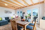 Wohnzimmer - Ferienhaus Ahoi Skipper Olpenitz - Top-Hundeurlaub