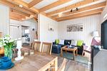 Wohnzimmer - Ferienhaus Ahoi Skipper Olpenitz - Top-Hundeurlaub