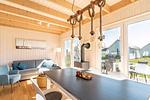Wohnzimmer - Ferienhaus Snorris Stuga Olpenitz - Top-Hundeurlaub