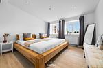 Schlafzimmer - Ferienhaus Loft an der Ostsee Glücksburg - Top-Hundeurlaub