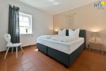 Schlafzimmer - Ferienwohnung Strandroggen - Top-Hundeurlaub