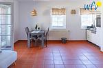 Küche / Küchenzeile - Ferienwohnung Strandroggen - Top-Hundeurlaub