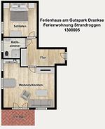 Grundriss - Ferienwohnung Strandroggen - Top-Hundeurlaub