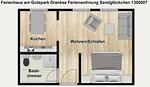 Grundriss - Ferienwohnung Sandglöckchen - Top-Hundeurlaub