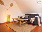 Wohnzimmer - Ferienwohnung Strandkamille - Top-Hundeurlaub