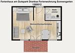 Grundriss - Ferienwohnung Sonnengarten - Top-Hundeurlaub