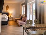Schlafzimmer - Ferienwohnung Sonnenaufgang - Top-Hundeurlaub