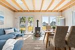 Wohnzimmer - Ferienhaus Wellenreiter Olpenitz - Top-Hundeurlaub