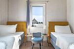 Schlafzimmer - Ferienhaus Möwenkoje Olpenitz - Top-Hundeurlaub