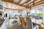 Wohnzimmer - Ferienhaus Möwenkoje Olpenitz - Top-Hundeurlaub