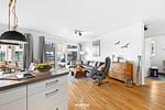 Wohnzimmer - Ferienwohnung Schleiquartier Kappeln - Top-Hundeurlaub