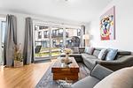 Wohnzimmer - Ferienwohnung Schleiquartier Kappeln - Top-Hundeurlaub