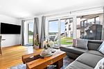 Wohnzimmer - Ferienwohnung Schleiquartier Kappeln - Top-Hundeurlaub