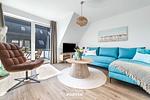 Wohnzimmer - Ferienwohnung Seeräuber Büsum - Top-Hundeurlaub