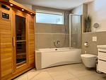 Badezimmer - Ferienwohnung Schlei & Meer Olpenitz - Top-Hundeurlaub