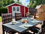 Terrasse - Ferienhaus DEICHLÄUFER - Top-Hundeurlaub