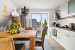 Wohnzimmer - Ferienwohnung Westwind Büsum - Top-Hundeurlaub