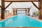 Poolblick - Landhaus von Lilienfeld Delve - Top-Hundeurlaub