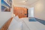 Schlafzimmer - Ferienwohnung Inselzauber nur 250 m zum Strand mit Terrasse und Kamin - Top-Hundeurlaub