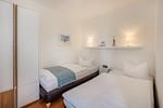 Schlafzimmer - Ferienwohnung Inselzauber nur 250 m zum Strand mit Terrasse und Kamin - Top-Hundeurlaub