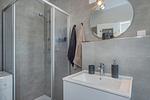 Badezimmer - Ferienwohnung Inselzauber nur 250 m zum Strand mit Terrasse und Kamin - Top-Hundeurlaub