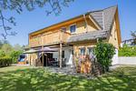 Fassade / Eingang - Ferienwohnung Inselzauber nur 250 m zum Strand mit Terrasse und Kamin - Top-Hundeurlaub