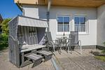 Terrasse - Ferienwohnung Inselnest mit Terrasse & Strandkorb - nur 500 Meter bis zum Strand - Top-Hundeurlaub