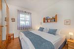 Schlafzimmer - Ferienwohnung Inselnest mit Terrasse & Strandkorb - nur 500 Meter bis zum Strand - Top-Hundeurlaub