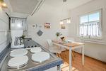 Küche / Küchenzeile - Ferienwohnung Inselnest mit Terrasse & Strandkorb - nur 500 Meter bis zum Strand - Top-Hundeurlaub