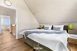 Schlafzimmer - Ferienhaus Kegelrobbe Olpenitz - Top-Hundeurlaub