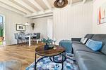 Wohnzimmer - Ferienhaus Kegelrobbe Olpenitz - Top-Hundeurlaub