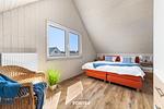 Schlafzimmer - Ferienhaus Kegelrobbe Olpenitz - Top-Hundeurlaub