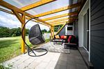 FeWo Timm EG Whg. 2 Fischotter Terrasse - Ferienwohnung Fischotter - Top-Hundeurlaub
