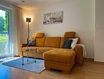 Wohnzimmer mit Sofaecke - Haus 20a - Top-Hundeurlaub