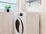 Waschmaschine im Badezimmer - Haus 20a - Top-Hundeurlaub