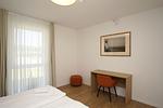 Schlafzimmer - FeWo 01: Terrasse, ruhige Lage - Top-Hundeurlaub