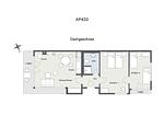 Grundriss - Apartment 433 mit Seeblick und Kamin - Top-Hundeurlaub