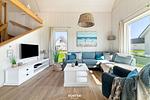 Wohnzimmer - Ferienhaus Cliff Olpenitz - Top-Hundeurlaub