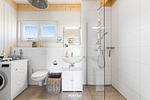 Badezimmer - Ferienhaus Cliff Olpenitz - Top-Hundeurlaub
