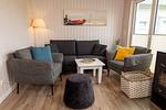 Wohnzimmer - Ferienhaus Flaschenpost Olpenitz - Top-Hundeurlaub