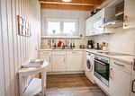 Küche / Küchenzeile - Ferienhaus Schwalbennest Olpenitz - Top-Hundeurlaub