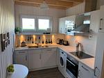 Küche / Küchenzeile - Ferienhaus Schwalbennest Olpenitz - Top-Hundeurlaub