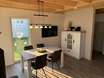Wohnzimmer - Ferienhaus Schwalbennest Olpenitz - Top-Hundeurlaub